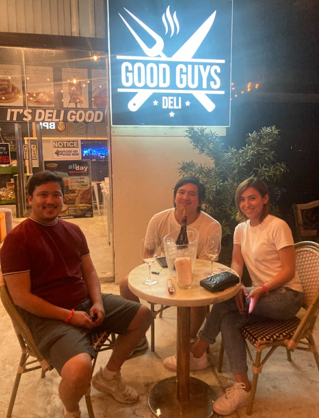 Family eating together